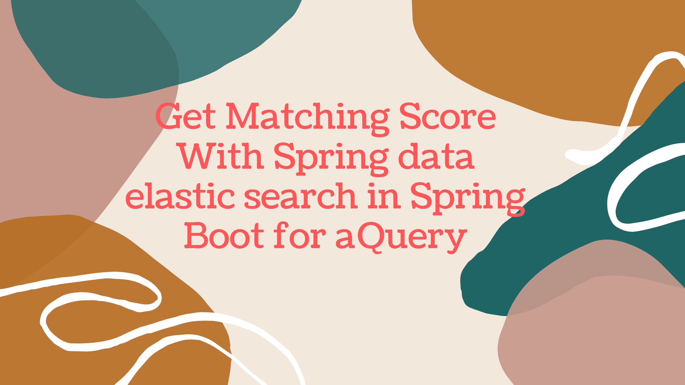 Get Matching Score With Spring data elastic search in Spring Boot for a Query